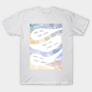 Meditation and mindfulness breathing resource T-Shirt